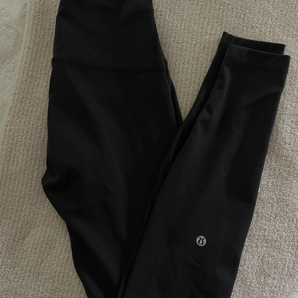 Lululemon Athletica Black Wunder Under Leggings